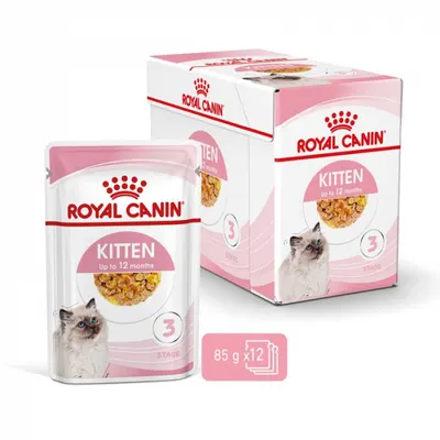 Set 12 buc x 85 gr Hrana umeda pentru pisici Royal Canin Kitten Jelly