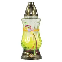 Candela din Sticla cu Funda Mix Culori