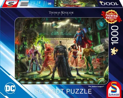 Puzzle Schmidt de 1000 piese - Liga Dreptății