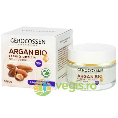 Argan Bio Crema Antrid Riduri Adanci 55+ 50ml