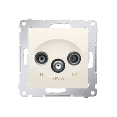 Priza R-TV-DATA frecventa de intrare 5-862MHz, crem