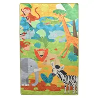 Covor antiderapant pentru copii Conceptum Hypnose Animals, 100 x 160 cm