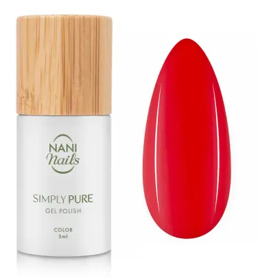 NaniNails Simly Pure unghii cu gel folosind UV / lampă cu LED culoare Fresh Red 5 ml