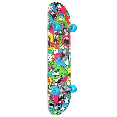 Skateboard pentru copii WB XOOTZ 79 cm Chompers sau Snake