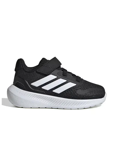 Pantofi sport Run Falcon 5 din material textil cu velcro - Negru/Alb optic