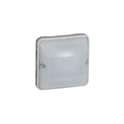 Automatic switch Plexo cu neutral - 3-wire - IP55 IK07 - 230 V~ - 50 Hz - gri/alb