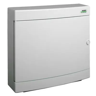 Cofret de distributie din plastic,Noark 101508 PNS 2x18W, montare aparenta, usa alba, IP40, 2 randuri, 2x18 module