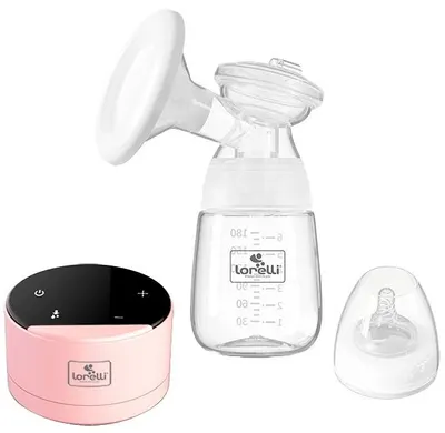 Pompă electrică pentru lapte matern Lorelli - Daily Comfort, Pink & Black