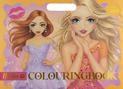 Carte de colorat Moxy Besties - Cu autocolante