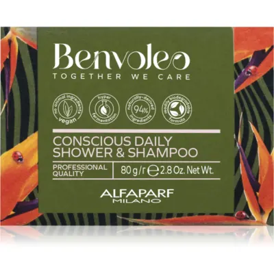 Alfaparf Milano Benvoleo Daily șampon organic solid 3 in 1 80 g