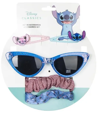 Set pentru copii Cerda - Accesorii pentru păr și ochelari de soare, Stitch