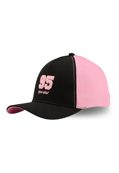 Sapca cu cozoroc strapback - negru - 5 panouri - brocart - reglabila