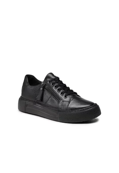 Pantofi sport dama - 5904248188979 - Negru - Piele naturala - Negru