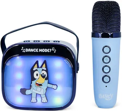 Boxa portabila OTL Technologies - Bluey PopSing Karaoke Speaker & Microphone, albastru