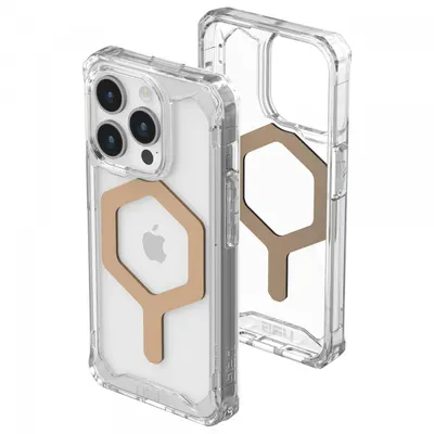 Husa MagSafe pentru Apple iPhone 15 Pro Max, Urban Armor Gear, Plyo, Aurie