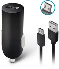 Încărcător auto Forever - M-02, USB-A, cablu Micro USB, negru