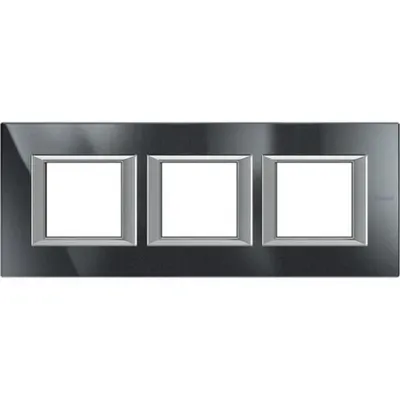 Rama dreptunghiulara Axolute aluminiu monocrom 2+2+2 module orizontal - Antracit