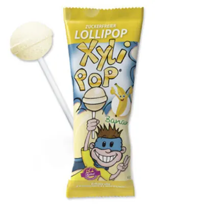Acadea cu aroma de banana XYLIPOP, Miradent | 6 g