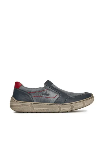 Pantofi barbati - gri - piele naturala