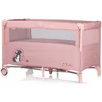 Patut pentru copii Chipolino Relax pink marshmallow pliabil, cu laterala culisanta