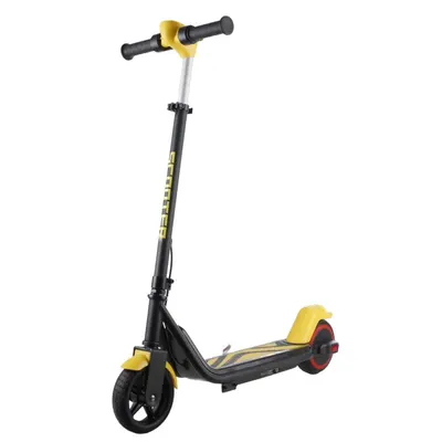 Trotineta electrica pentru copii KidsCare E70 Galben, motor 130W, baterie 24V 2.5Ah, viteza 14 kmh, lumini