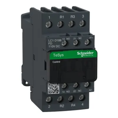 Contactor, TeSys Deca, 4P(2NO+2NC), AC-1, <=440V, 32A, bobina 110VDC, terminal cu clema cu surub