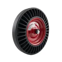 Roată pentru roabă cauciuc plin cu rulment + ax 16 x 102 mm ELEFANT ERCP-4.00-8