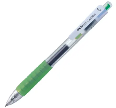 Stilou rolă automată Faber-Castell Fast Gel - 0.7 mm, verde deschis