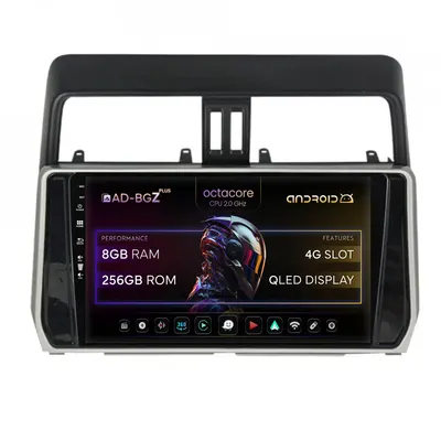 Navigatie Toyota Land Cruiser Prado J150 (2018+), Android, Z-Octacore 8GB RAM + 256GB ROM, 10.1 Inch - AD-BGZ10008+AD-BGRKIT078