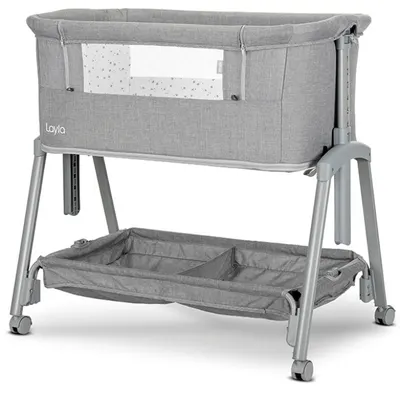 Mini pătuț 2 în 1 Lorelli Premium - Layla, Grey