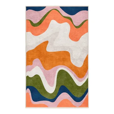 Covor portocaliu lavabil 60x100 cm Squiggly Orange – Mila Home