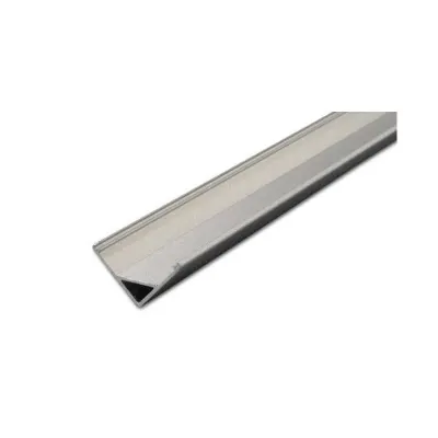 Profil unghiular pentru banda LED, aluminiu anodizat, lungime 2 metri, latime 10 mm
