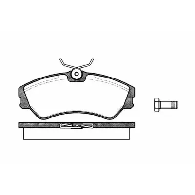 Set placute frana, frana disc REMSA 0383.00