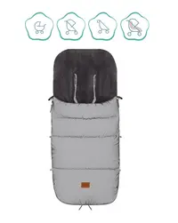 Sac de iarna reflectorizant pentru carucior Kinley silver Fillikid