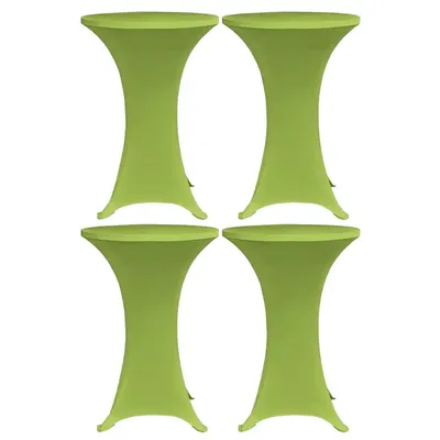 vidaXL Husă elastică pentru masă, 4 buc., verde, 60 cm