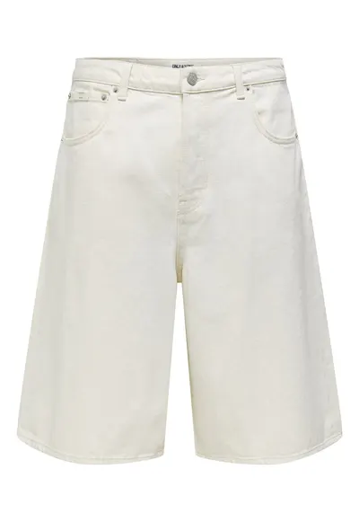 Pantaloni scurti din denim barbati Sons - 22034145 - Bumbac - Ecru - Ecru