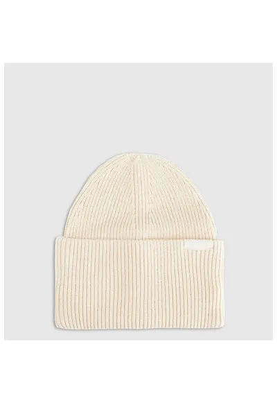 Caciula beanie unisex bej - dimensiune universala - material din viscoza