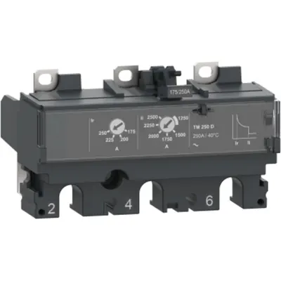 Unitate de declansare TM250D pentru intreruptor ComPacT NSX 250, termomagnetica, 250 A, 3 poli 3d