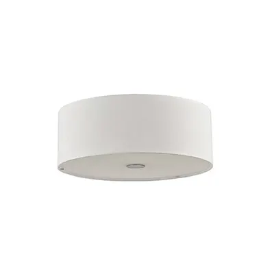 Plafoniera Woody, 4 becuri, dulie E27, D:500 mm, H:180 mm, Alb