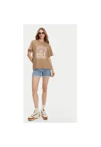 Tricou dama ERJZT05912-CZU0 - Bumbac - Maro - Maro