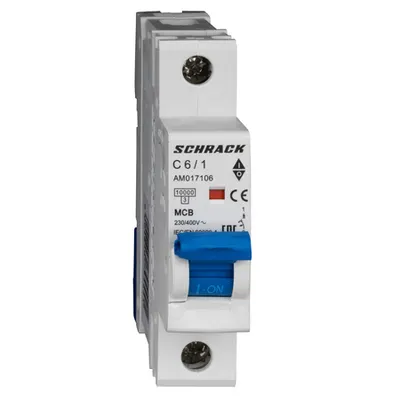Intreruptor automat AMPARO 10kA, C 6A, 1 pol