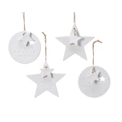 Decoratiune din portelan - Figure with Text - mai multe modele