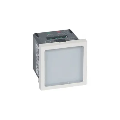Illuminated signs Mosaic 230 V~ - rosu/verde LEDs - 2 module - alb