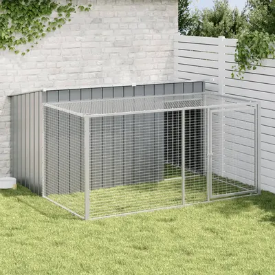 Gossi cusca caine cu tarc antracit 197x194x110 cm otel galvanizat