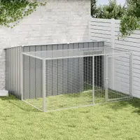 Gossi cusca caine cu tarc antracit 197x194x110 cm otel galvanizat