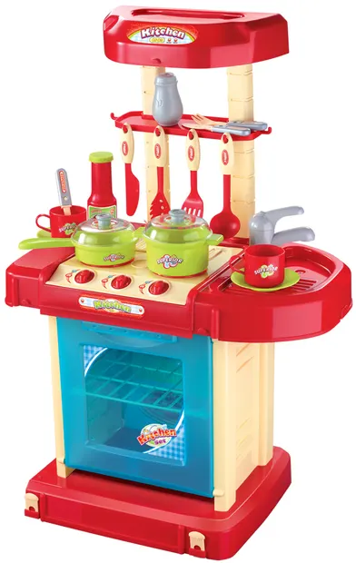Bucătărie pentru copii Buba - My Kitchen, rosie