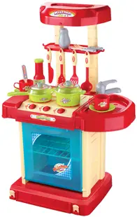 Bucătărie pentru copii Buba - My Kitchen, rosie