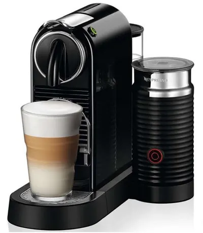 Aparat de cafea cu capsule Nespresso - Citiz and Milk, D123-EUBKN2-S, 19 bar, 1 l, negru