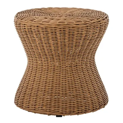 Masă auxiliară de grădină rotundă din ratan artificial ø 53 cm Roccas – Bloomingville