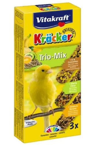 Vitakraft Baton Canar Trio Mix Kiwi/Banane/Ou 3 buc 90 g